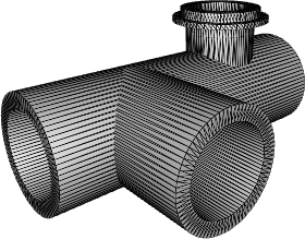 ПОЖАРНАЯ ПОДСТАВКА ТРОЙНИКОВАЯ 500 ММ ПЭ100 SDR17