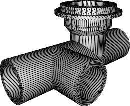 ПОЖАРНАЯ ПОДСТАВКА ТРОЙНИКОВАЯ 200 ММ ПЭ100 SDR17